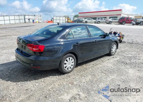2015 Volkswagen Jetta 2.0L S z USA, uszkodzony, nr VIN 3VW2K7AJ3FM296508